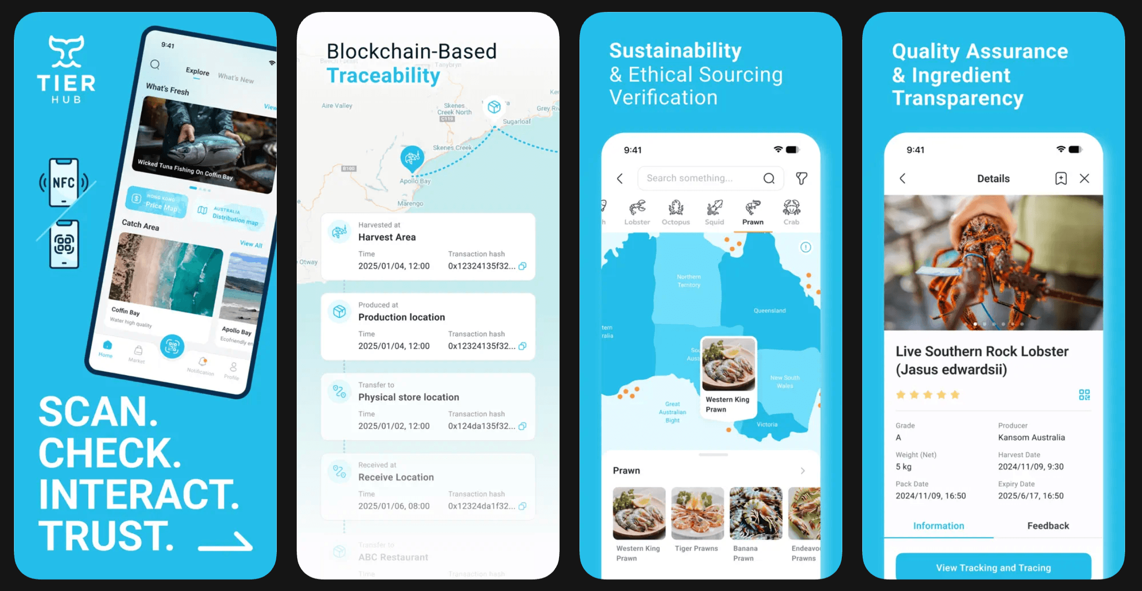 TierHub - Blockchain Seafood Traceability